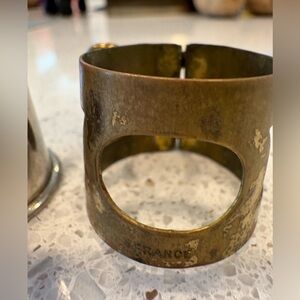 One VINTAGE MARKED "FRANCE"  ALTO  SAXOPHONE LIGATURE ALTO SAXOPHONE